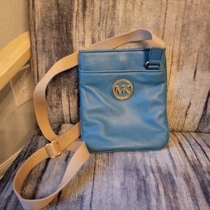 MICHAEL Michael Kors Blue/Green Leather Crossbody